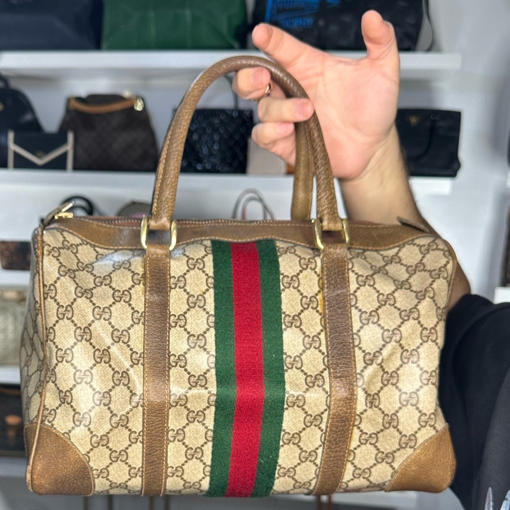 GUCCI SUPREME BOSTON BAG